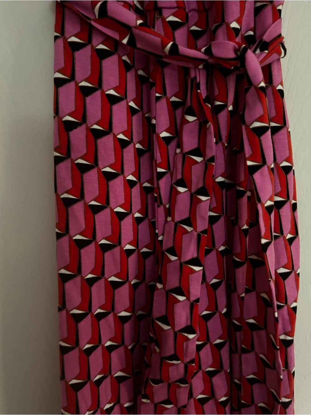 Diane Von Furstenberg Pink Geo Jumpsuit - Picture 5 of 6